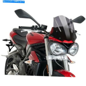 Windshield sOnCeNi_[NX[N̐VX|[cEChV[h - 9999F Puig Hi-Tech Parts Dark Smoke Naked New Generation Sport Windshield - 9999F