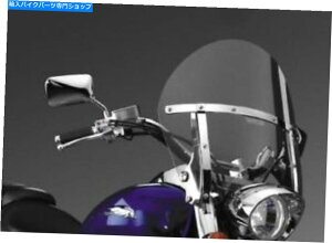 Windshield 1998N2014N̂߂̐񂾃EBhV[ĥ݂؂̊ۂTCNXCb`u[h̃z_VT750C / National Cycle Switchblade Chopped Clear Windshield for 1998-2014 Honda VT750C/