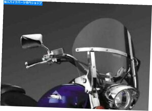 Windshield 1998年から2014年ヤマハXVS650のための国立サイクルスイッチブレードのみじん切りの鮮明なフロントガラス National Cycle Switchblade Chopped Clear Windshield for 1998-2014 Yamaha XVS650