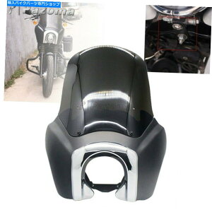 Windshield 18-21ハーレーストリートボブFXBB 107クラブスタイルABSフロントフェアリングW /ウィンドスクリーン For 18-21 Harley Street Bob FXBB 107 Club Style ABS Front Fairing w/ Windscreen