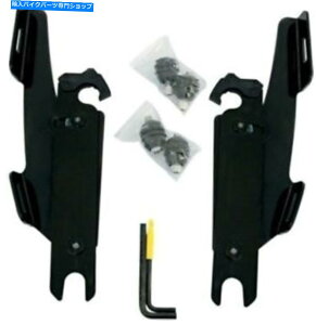 Windshield tBXVF[hb/X/obgEBOn[hEFACgo[86-17 Memphis Shades Fats/Slim/Batwing Mounting Hardware for FLST w/o Lightbar 86-17