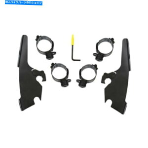 Windshield n[[\tgX|[cOCh - ubN - MEB2046ptBXVF[hb/X}Eg Memphis Shades Fats/Slim Mount for Harley Softail Sport Glide - Black - MEB2046