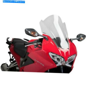 Windshield Puig Hi-TechiNAc[OEChV[h - 7007W Puig Hi-Tech Parts Clear Touring Windshield - 7007W