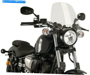 Windshield �s���M���̃c�[�����O�t�����g�X�L���O�N���A��9438W�̓��}�n�{���g2014-2018�t�B�b�g Puig Naked Touring Windscreen Clear #9438W fits Yamaha Bolt 2014-2018�y���s�A���i�z