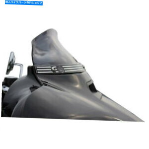 Windshield Klock Werks 4 2014-2018�n�[���[�c�[�����O���f���̂��߂̃_�[�N�X���[�N�t���A�t�����g�K���X Klock Werks 4 Dark Smoke Flare Windshield for 2014-2018 Harley Touring Models�y���s�A���i�z
