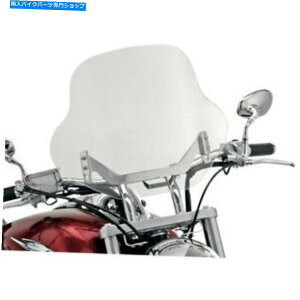 Windshield XbvXg[}15 "T×19" WrbgEChV[h - 7/8 "-1"nho[}Eg Slipstreamer 15"T x 19" W Clear Billet Windshield - 7/8"-1" Handlebar Mount