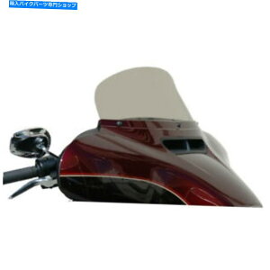 Windshield Wind Vest 7 "yʂ̉̃tbvfUC̃n[[obgEBOflh / t 14-20̂߂̃tgKX Wind Vest 7" Light Smoke Flip Design Windshield for Harley Batwing FLH/T 14-20