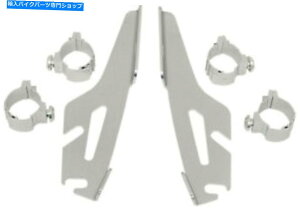 Windshield b/XEEChV[hMEM8972̂߂̃tBXF̖ꂽgK[bN}EgLbg Memphis Shades Polished Trigger-Lock Mount Kit for Fats/Slim Windshields MEM8972