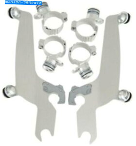 Windshield tBXVF[hX|[cV[hn[hEFAꂽvulcanYamaha V-Star Memphis Shades Sportshield Hardware Polished Kawasaki Vulcan & Yamaha V-Star