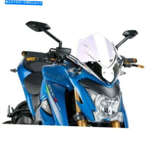 Windshield sOnCeNiNA̐VX|[cEBhXN[ - 7653W Puig Hi-Tech Parts Clear Naked New Generation Sport Windscreen - 7653W