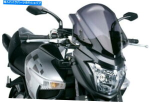 Windshield Puig 3mm̐VANhKX_[NX[N4630F PUIG 3mm Naked New Generation Acrylic Windshield Dark Smoke 4630F