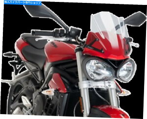 Windshield Puig 9999W̐ṼtgKXNA PUIG 9999W Naked New Generation Windshield Clear