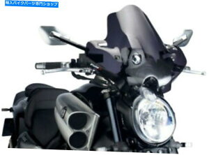 Windshield PUIG 4952F 3mm̐VANhKẌÂ PUIG 4952F 3mm Naked New Generation Acrylic Windshield Dark Smoke