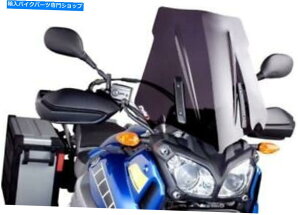 Windshield pCO_[NX[Nc[Otg/tgKX3mm̍ՌAN6483F Puig Dark Smoke Touring Windscreen / Windshield 3mm High Impact Acrylic 6483F