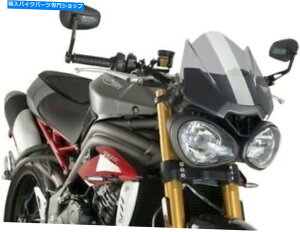 Windshield sÕX|[c̃tǧ̉8929h̃gv Puig Naked Sport Windscreen Light Smoke 8929H Triumph Speed Triple