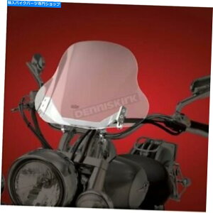 Windshield Chrome Accessories\NAE-Z}EgN[U[Windshield - 20-115 Show Chrome Accessories Clear E-Z Mount Cruiser Windshield - 20-115