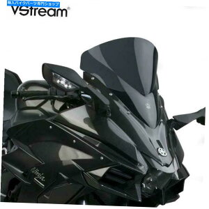 Windshield H2SX SE 2019iViTCNVstream Dark Tint Sport WindXN[V[h KAWASAKI H2SX SE 2019 NATIONAL CYCLE VSTREAM DARK TINT SPORT WIND SCREEN SHIELD