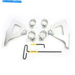 Windshield tBXVF[hVo[b/XȂc[gK[bN}EgLbg - MEK2023 Memphis Shades Silver Fats/Slims No-Tool Trigger-Lock Mounting Kit - MEK2023