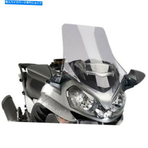 Windshield Puig Hi-Techiyʉ̃c[OtgKX - 7628H Puig Hi-Tech Parts Light Smoke Touring Windshield - 7628H