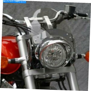 Windshield }EgLbgƃiViTCNtCXN[EChV[h - CgO[ - N2556-001 National Cycle Flyscreen Windshield With Mount Kit - Light Gray - N2556-001
