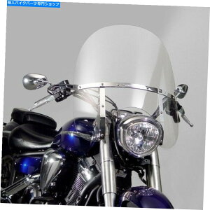 Windshield National Cycle N21137 - XCb`u[h2-UP Release WindShield 19.3 " - NA National Cycle N21137 - SwitchBlade 2-Up Quick Release Windshield 19.3"- Clear