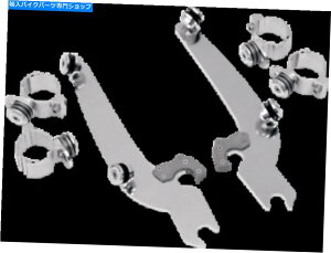 Windshield SportShield Windshieldŝ߂̃gK[bN}EgLbgMem8919 Trigger-Lock Mount Kit for Sportshield Windshields Polished MEM8919