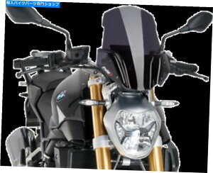 Windshield PUIG 8168FṼtgXN[14-1 / 2 "_[NX[NtgKX Puig 8168F New Generation Windscreen 14-1/2" Dark Smoke Windshield