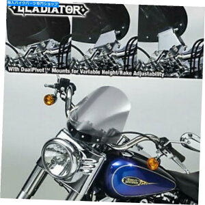 Windshield iViTCNOfBG[^[EChV[huCgN - n[[N2712pCg^g National Cycle Gladiator Windshield Bright Chrome - Light Tint for Harley N2712