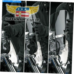 Windshield �����T�C�N���X�C�b�`�u���[�h���񂾃E�B���h�V�[���h - �N���AN21415 National Cycle SwitchBlade Chopped Windshield - Clear N21415�y���s�A���i�z
