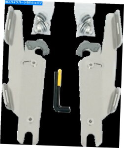 Windshield b/XMEK1951̂߂̃tBXF̖ꂽgK[bN}EgLbg Memphis Shades Polished Trigger-Lock Mount Kit for Fats/Slims MEK1951