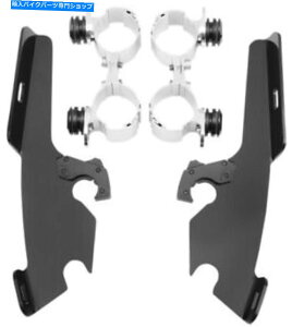 Windshield tBXVF[hb/XEEChV[hMEB1943ptBXVF[hgK[bN}EgLbg Memphis Shades Trigger-Lock Mount Kit for Fats/Slim Windshields MEB1943