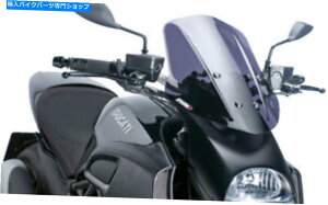 Windshield Puig 5655F 3mm̐ṼAÑtgKẌÂ PUIG 5655F 3mm Naked New Generation Acrylic Windshield Dark Smoke