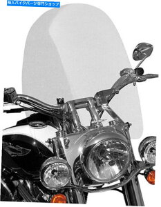 Windshield Sportech - 65702011 - �o�[��1 1/4�̂��߂̃N���[�Y�V���[�Y�E�B���h�X�N���[���A22�C���`/�N���A Sportech - 65702011 - Cruise Series Windscreen for 1 1/4 in Bars, 22 in/Clear�y���s�A���i�z
