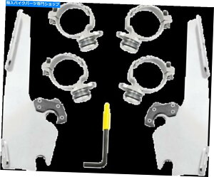 Windshield tBXFꂽb/XV[hgK[bN}EgLbg2016+ XL MEK2054 Memphis Shades Polished Fats/Slim Shield Trigger Lock Mount Kit 2016+ XL MEK2054