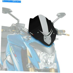 Windshield Puig Black Racing SportsXN[Windshield Suzuki GSXS1000 2015 - 2021 M7653N PUIG BLACK RACING SPORTS SCREEN WINDSHIELD SUZUKI GSXS1000 2015 - 2021 M7653N