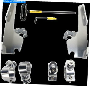 Windshield tBXVF[hgK[bN}EgLbg/XtgV[hMEK2005 Memphis Shades Trigger-Lock Mount Kit for Fats/Slim Windshields MEK2005