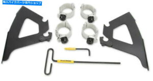 Windshield tBXVF[hubNgK[bN}EgptBXVF[hb/XMEB2023 Memphis Shades Black Trigger Lock Mount For Memphis Shades Fats/Slim MEB2023