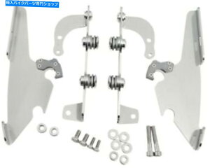 Windshield b/XEEChV[ĥ߂̃tBX̐FgK[bN}EgLbgMEM8966 Memphis Shades Trigger-Lock Mount Kit for Fats/Slim Windshields Polished MEM8966