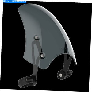 Windshield Harley-Davidson FXDWGワイドグライド(2006-17) - ダーツマーリンフライスクリーンダークタント Harley-Davidson FXDWG Wide Glide (2006-17) - Dart Marlin Flyscreen in Dark Tint