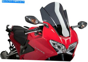 Windshield PUIG 2014-2015z_VFR800FC^[Zv^[c[OXN[_[NX[N7007F PUIG 2014-2015 Honda VFR800F Interceptor TOURING SCREEN DARK SMOKE 7007F