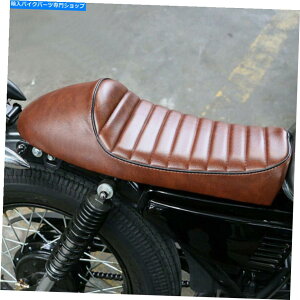 V[g I[goCJtF̃[T[V[gtbgnvThz_XYL}nuE Motorcycle Cafe Racer Seat Flat Brat & Hump Saddle For Honda Suzuki Yamaha Brown