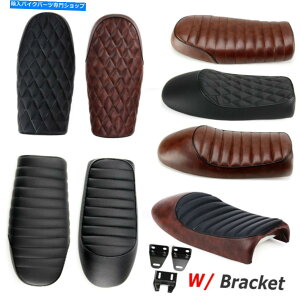 V[g I[goCJtF̃[T[V[gtbgubgnvTh̃nC[z_XYL}n Motorcycle Cafe Racer Seat Flat Brat Hump Saddle For Harley Honda Suzuki Yamaha