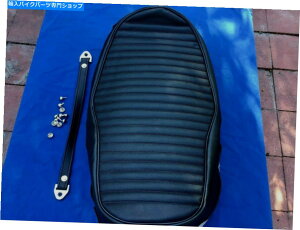 �V�[�g �V�����V�[�g�J�o�[+�X�g���b�v��11���x�b�g�t�B�b�g1972-1973 K6-K7�z���_CL175 Scrambler New seat cover + strap & 11 Rivets fits 1972-1973 K6-K7 honda CL175 Scrambler�y���s�A���i�z