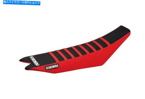 V[g 2013 - 2019NԂ̑Ԃ̐ԂȀAԂ]MFGy 2013 - 2019 Beta Ribbed Seat Cover RED SIDES, BLACK TOP, RED RIBS ENJOY MFG