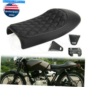 V[g z_XYL}nuPbĝ߂̃I[goCre[WJtF[T[nvThV[g Motorcycle Vintage Cafe Racer Hump Saddle Seat For Honda Suzuki Yamaha Bracket