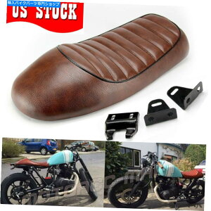 V[g z_CB350 CB450 CB750 BROWN̂߂̃JtF[T[re[WThnvJJX^V[g Cafe Racer Vintage Saddle Hump Custom Seat For Honda CB350 CB450 CB750 Brown US