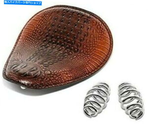 V[g n[[X|[cX^[\tg{x`bp[̂߂̃I[goCuEXvO\V[g Motorcycle Brown Spring Solo Seat For Harley Sportster Softail Bobber Chopper