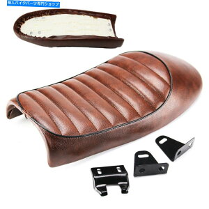 V[g JtF[T[V[gtbgnvThtBbgz_CBXYLGS}nI[goC Cafe Racer Seat Flat & Hump Saddle Fit For Honda CB Suzuki GS Yamaha Motorcycle