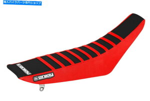 V[g z_CRF 250 RV[gJo[2018 2019//Ԃ̃uMFGObp[y݂ Honda Crf 250 R Seat Cover 2018 2019 Red / Black / Red Ribs Enjoy Mfg Gripper