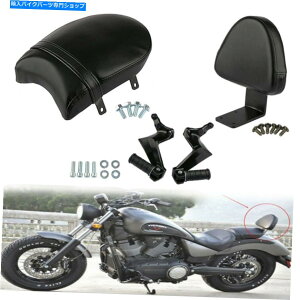 V[g ̔ŵ΂̃o[qȂ̑Ճ}EgLbgtBbgV Black Backrest Sissy Bar Passenger Seat Footpegs Mount Kit Fit For Victory NEW